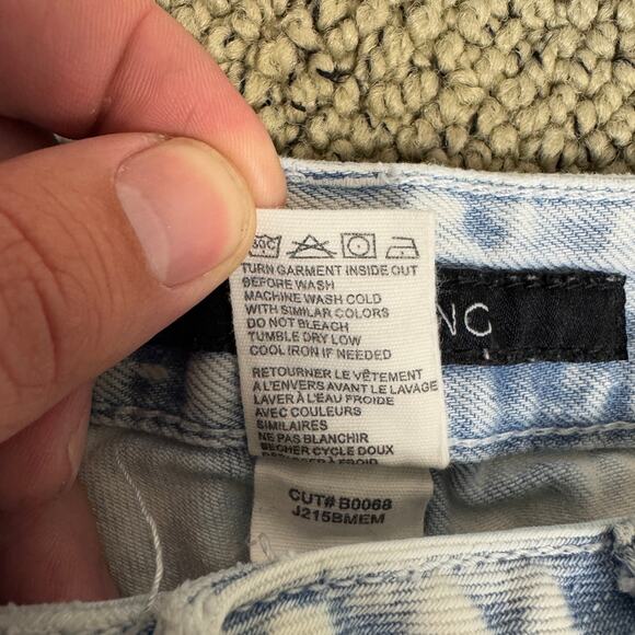 Billabong Get Low Distressed Frayed Hem Jean Shorts US Women's 25 - Picture 4 of 5